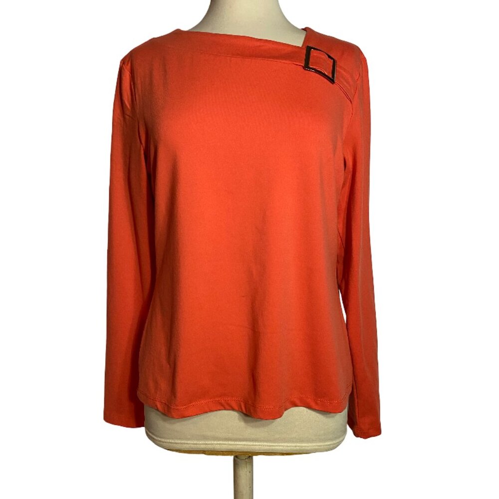 Orange New York & Company long sleeves top size L